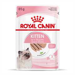 Royal Canin Feline Health Nutrition Kitten Wet Cat Food in Loaf - 12x85g Pouches